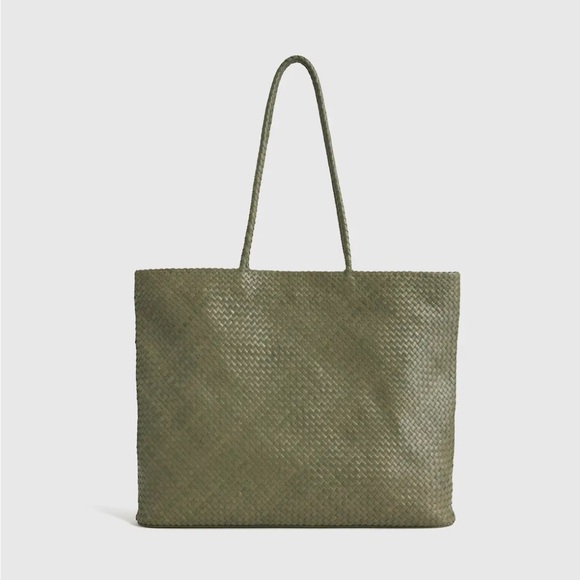 Quince Handbags - Quince Italian Leather Handwoven Tote